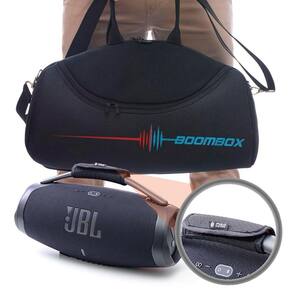 Kit Case Bolsa Para Boombox 3 + Protetor de Alça e Ombro