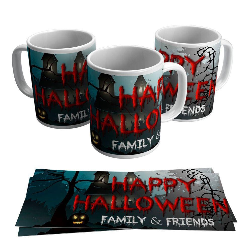 Caneca Personalizada Happy Halloween Dia Das Bruxas 325ml