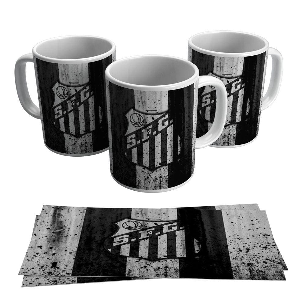 Caneca Santos Escudo Peixe Time 325ml