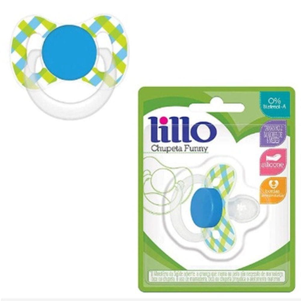 Chupeta Lilllo Funny Silicone Anatômico Tamanho 2