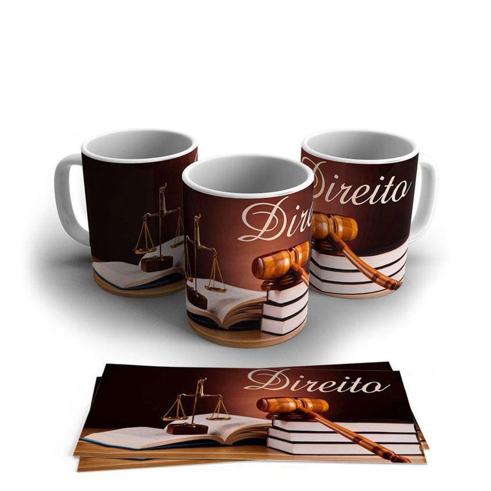 Caneca Personalizada Porcelana Profissão Advogado 325ml