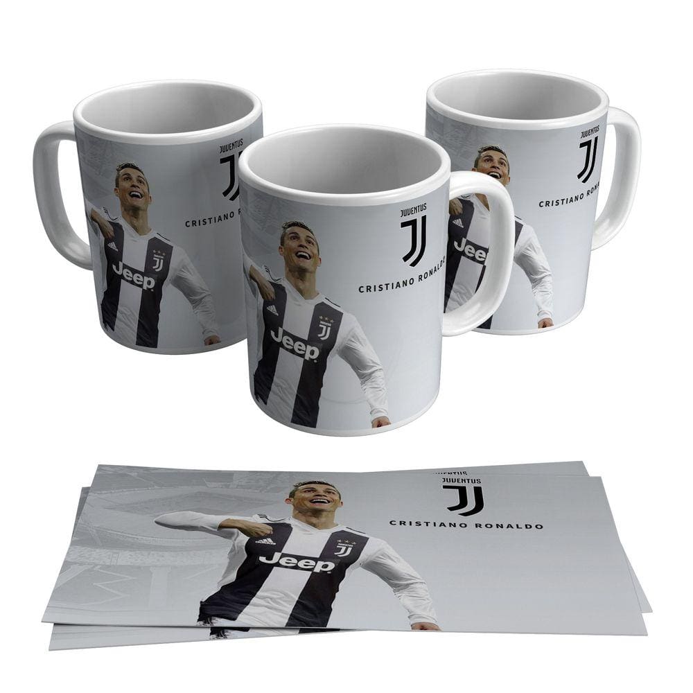 Caneca Cristiano Ronaldo Juventus Time Italiano Craque 325ml