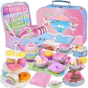 Conjunto de chá PRE-WORLD Princess Tea Party 50 unidades para crianças de 3 a 6 anos
