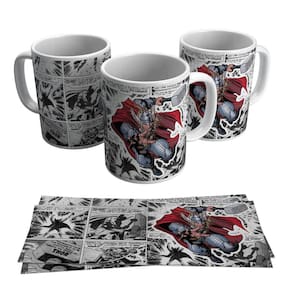 Caneca Thor Martelo Super Herói Gibi Revistinha Criança