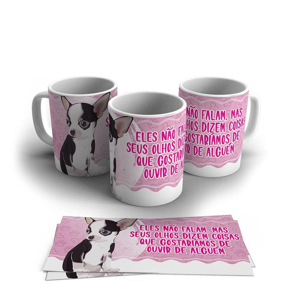 Caneca Personalizada Porcelana Pet Cachorro 325ml