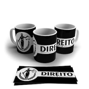 Caneca Personalizada Porcelana Profissão Advogado 325ml