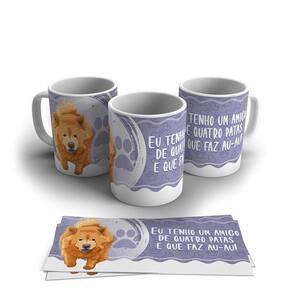 Caneca Personalizada Porcelana Pet Cachorro 325ml
