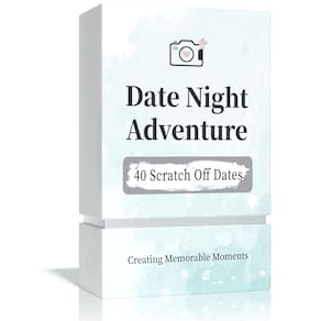 Jogo de cartas Date Ideas + Álbum de fotos de aventura para casais