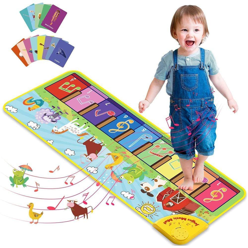 Musical Mat Joyjoz com 25 sons musicais para bebês de 1 a 5 anos