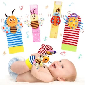 Brinquedos Baby Rattles Bloobloomax para 0 a 12 meses com chocalho de pulso