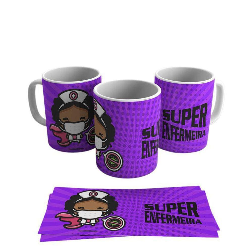 Caneca Personalizada Porcelana Profissão Enfermeiro 325ml