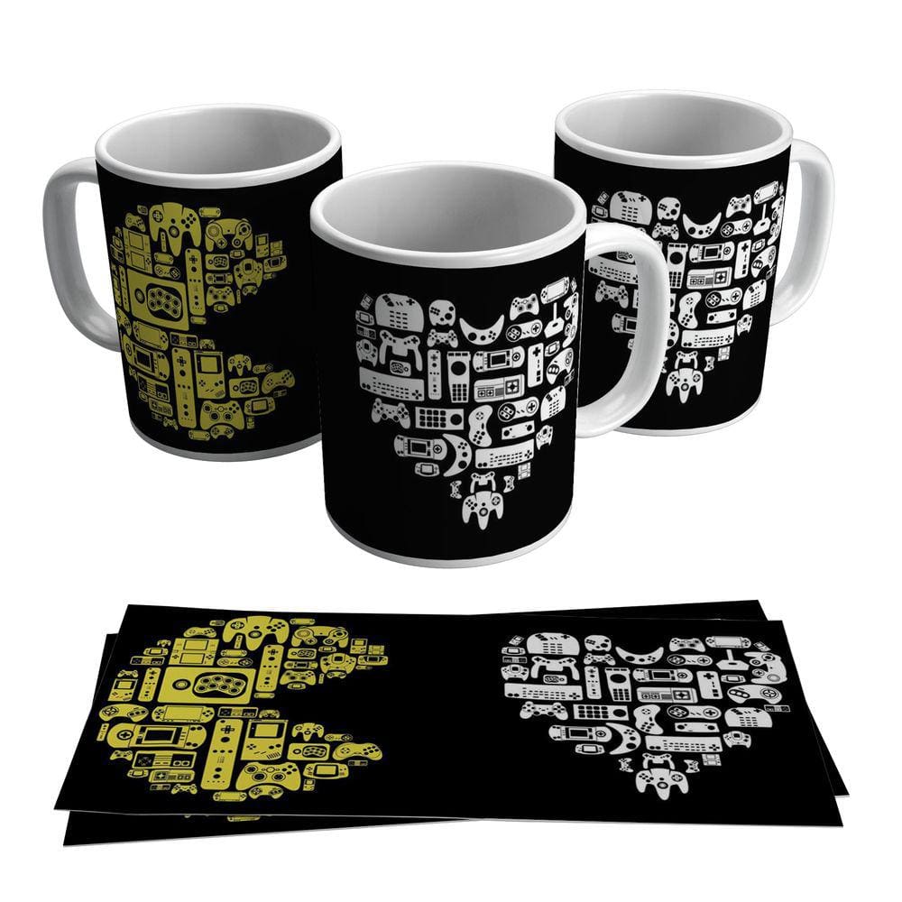 Caneca Controle Vídeo Game Pacman 325ml