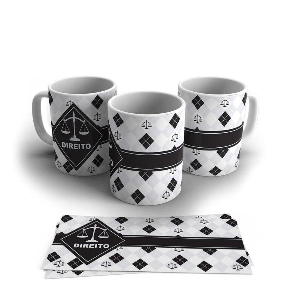 Caneca Personalizada Porcelana Profissão Advogado 325ml