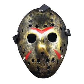 Máscara Jason Luxo Metalizada para Fantasias