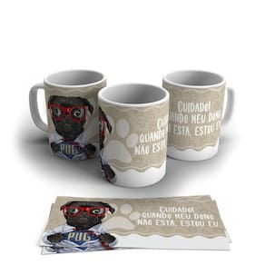 Caneca Personalizada Porcelana Pet Cachorro 325ml