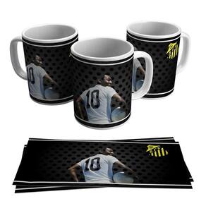 Caneca Pelé Santos Escudo Time Peixe 325ml