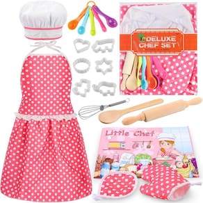 Conjunto de culinária e panificação Kids Chef Role Play, 19 unidades KKONES