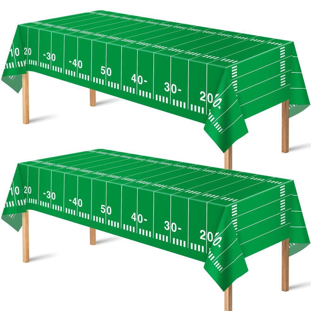 [Toalha de mesa] Decorações de festa de futebol OHOME 2024, pacote com 2