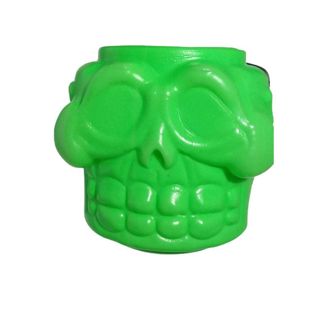 Balde Cabeça de Esqueleto Neon