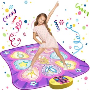 Tapete de dança SUNLIN Dance Pad com luzes LED para meninas de 3 a 10 anos