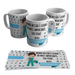 Caneca Sou Enfermeiro Profissão Enfermagem Curso 325ml