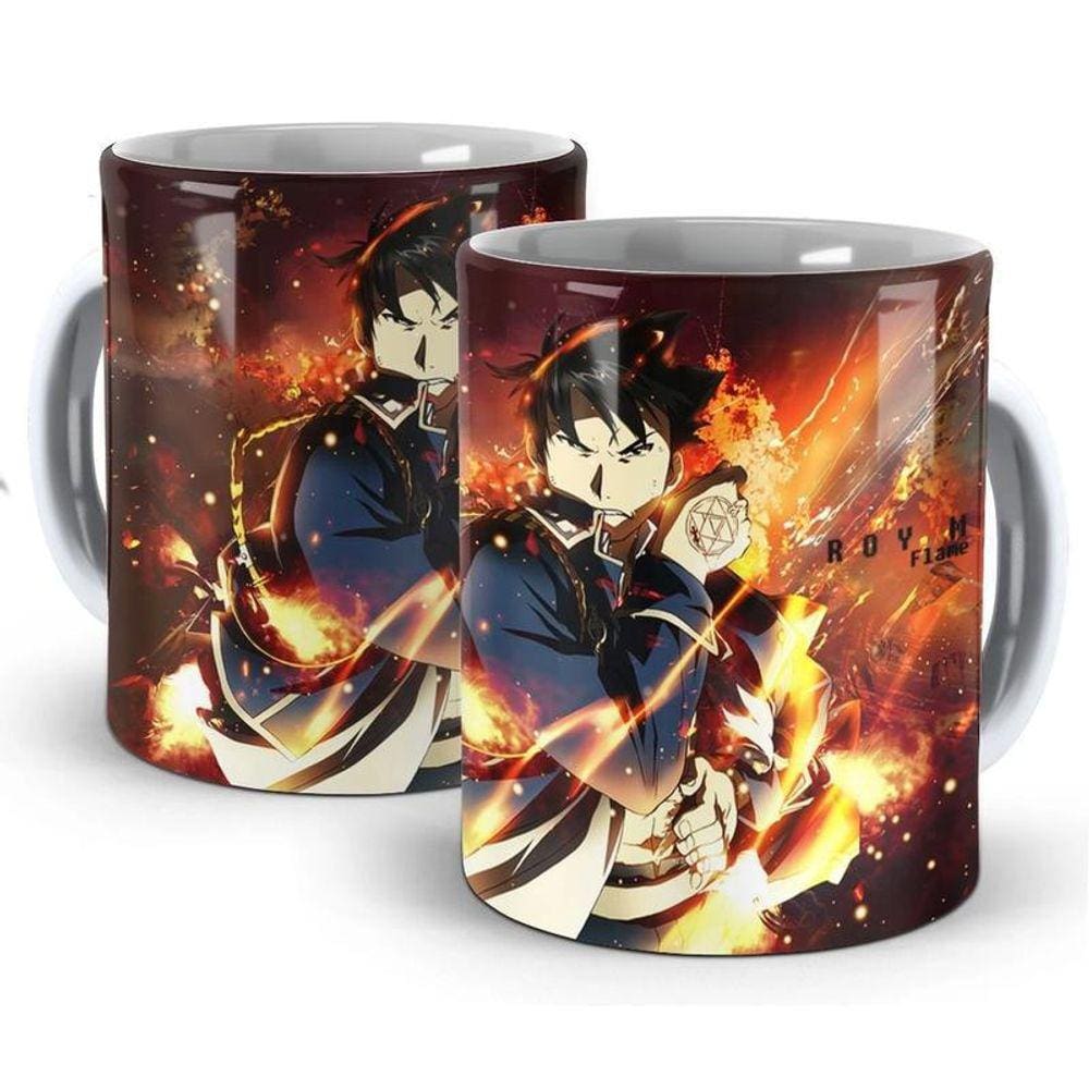 Caneca Fullmetal Alchemist 03 Geek Premium Branca
