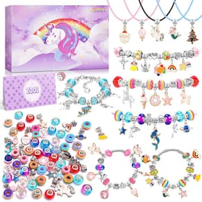 Kit de fabricação de pulseiras ZOOI para meninas de 6 a 12 anos com materiais de arte