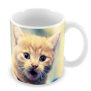 Caneca Branca - Gato 2