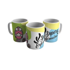 Caneca Personalizada Porcelana Profissão Enfermeiro 325ml