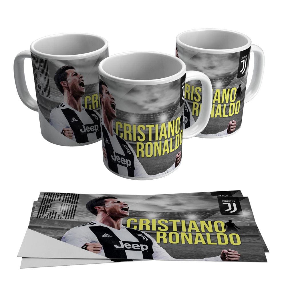 Caneca Cristiano Ronaldo Juventus Craque Português 325ml