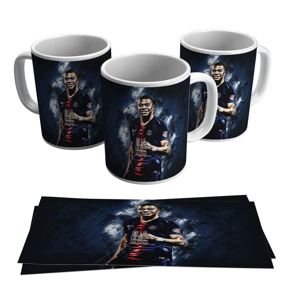 Caneca Mabappé Jogador Psg França Francês 325ml
