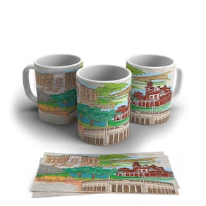 Caneca Porcelana Cidade Ou País São Paulo 325ml