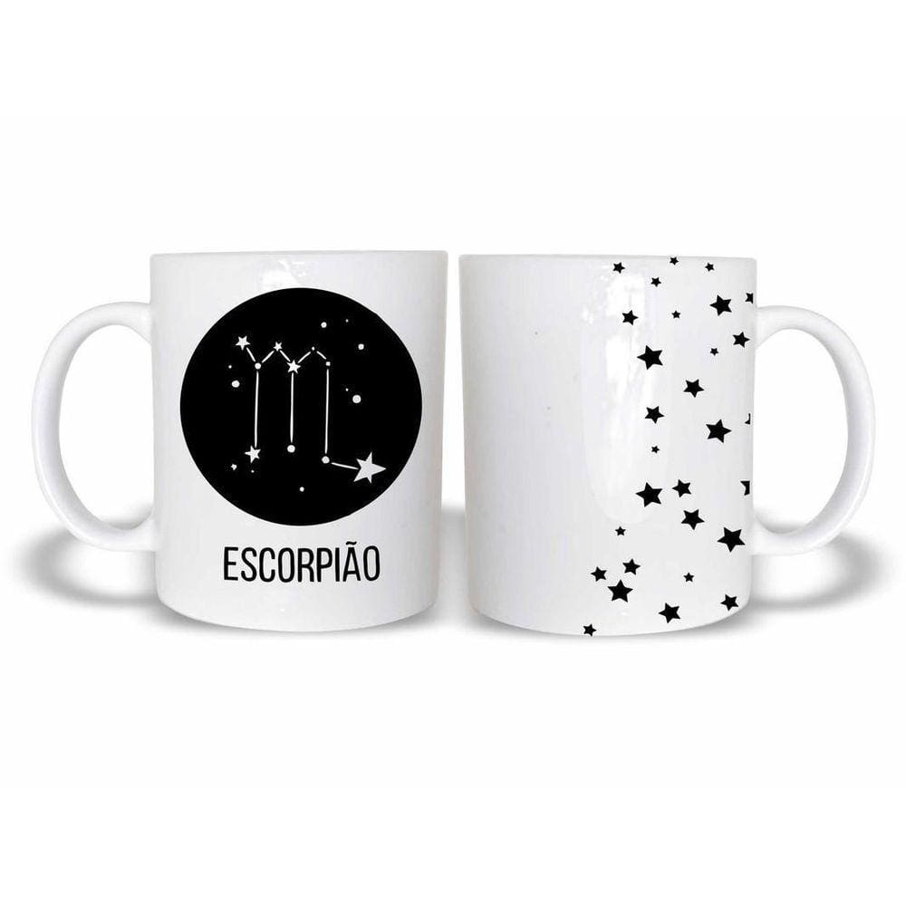 Caneca Signo Escorpião 325Ml Cerâmica