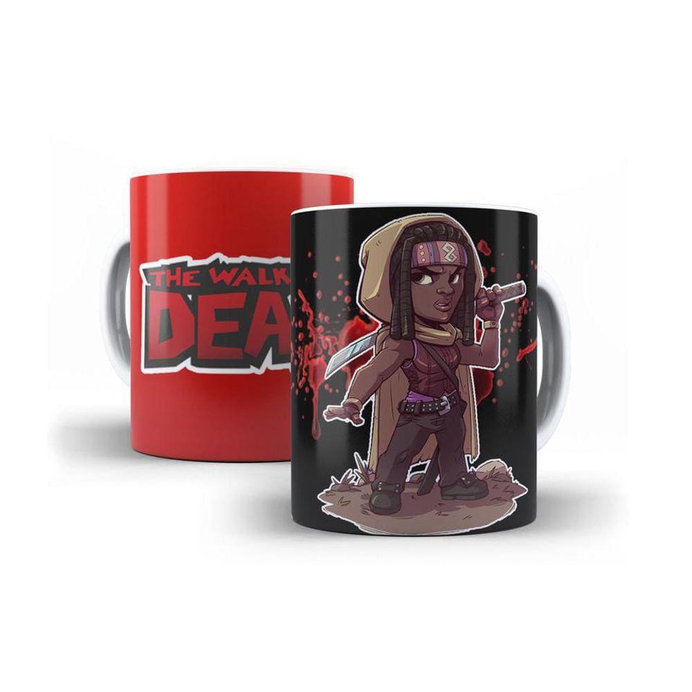Caneca The Walking Dead Michonne Cartoon