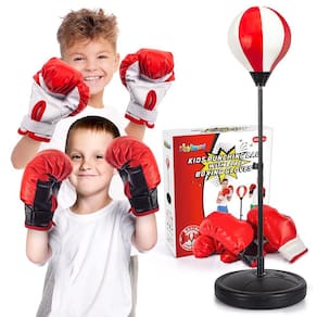 Saco de pancadas ShyLizard para crianças com luvas de boxe de 5 a 10 anos