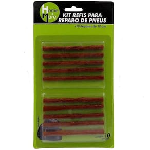Refil Macarrao Reparo De Pneu Com 10 Pecas 10X6Mm Na Cartela