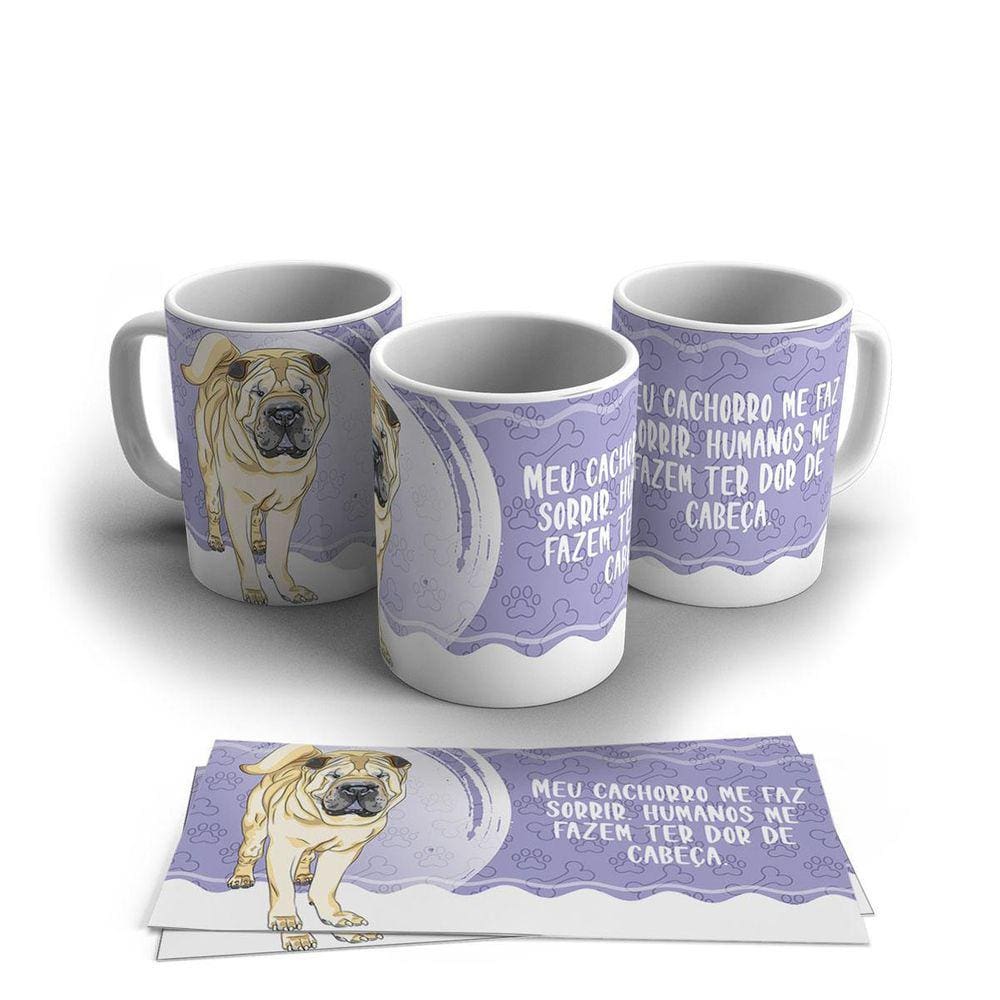 Caneca Personalizada Porcelana Pet Cachorro 325ml