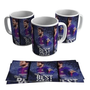 Caneca Messi The Best Of All Time Barcelona Argentina 325ml