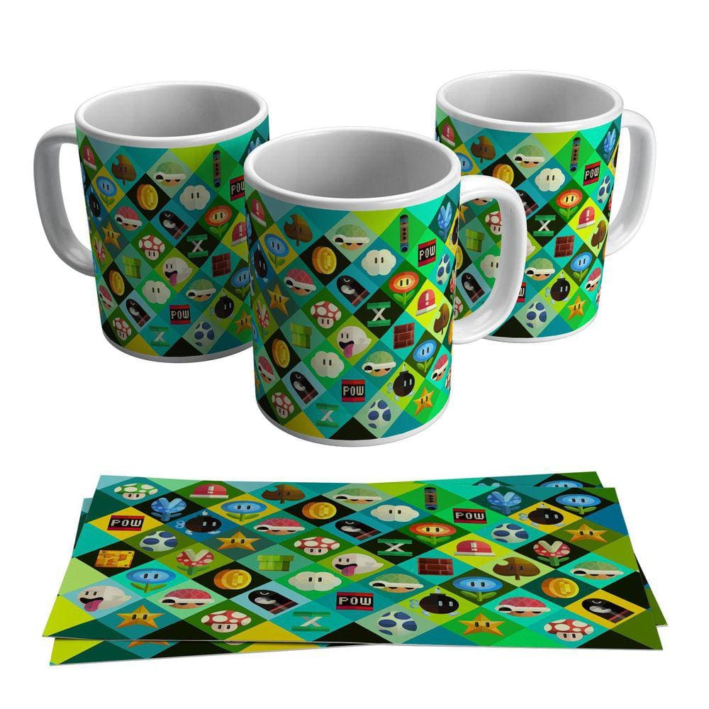 Caneca Super Mario Bros Elementos 325ml