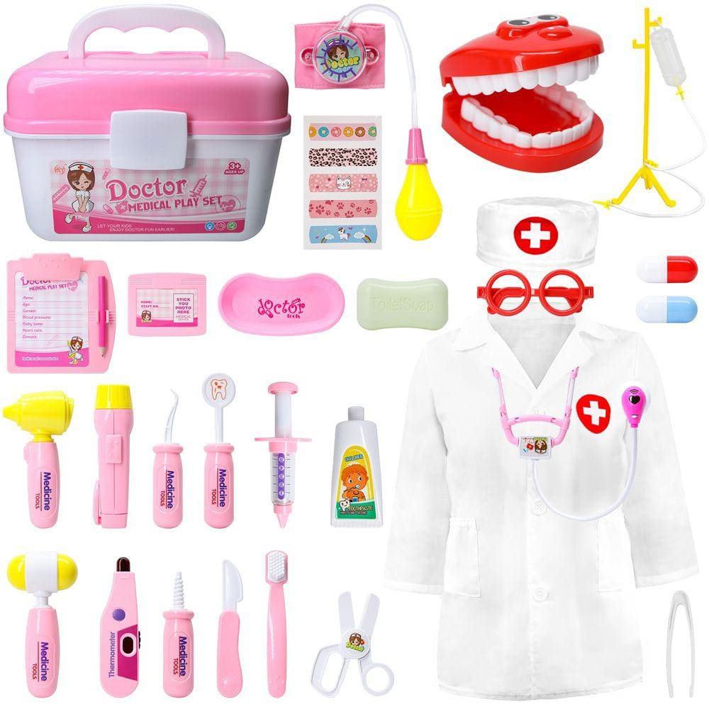 Kit médico de brinquedo LOYO para crianças Doctor Pretend Play com 30 peças