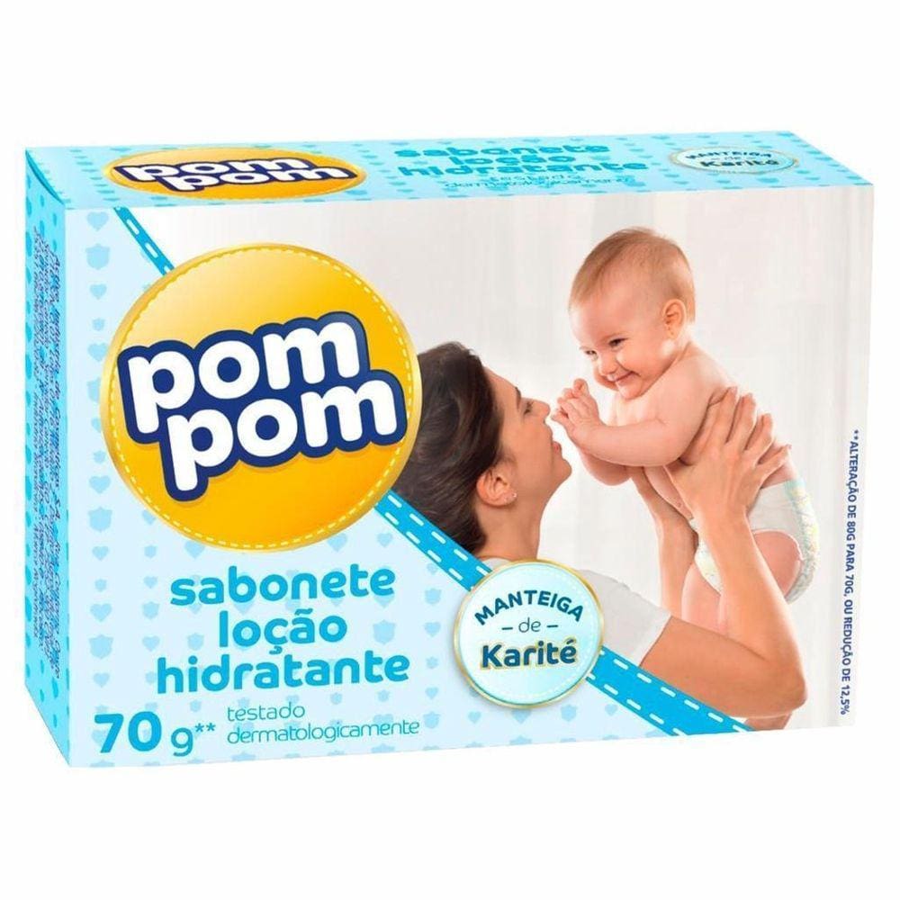Sabonete Pom Pom Loção Hidratante para Bebês 70g