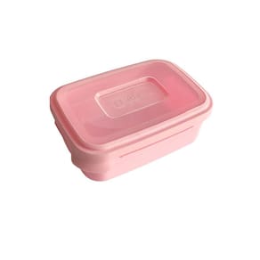 Pote Retangular 500Ml Rosa Claro Solido