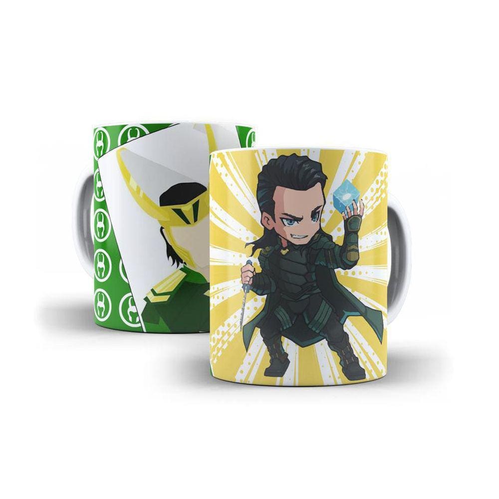 Caneca Loki Deus Geek Premium