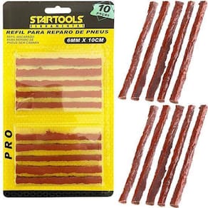 Refil Macarrao Para Reparo De Pneu Pro Com 10 Pecas 10Cmx6Mm