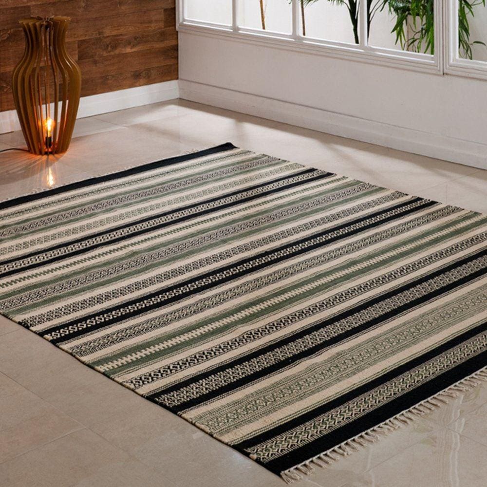 Tapete Kilim Chicago 200x250cm Niazitex Preto