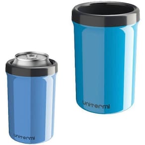 Porta Cerveja / Lata De Plastico Termico Azul 350Ml