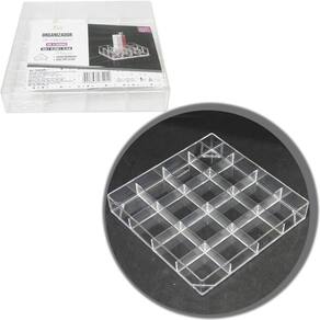 Organizador Cosmeticos Acrilico Quadrado 16 Cavidades 16,5Cm