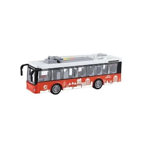 Onibus De Fricção Com Luz E Som Dm Toys