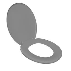 Assento Sanitário Almofadado Slim Astra Cinza Claro