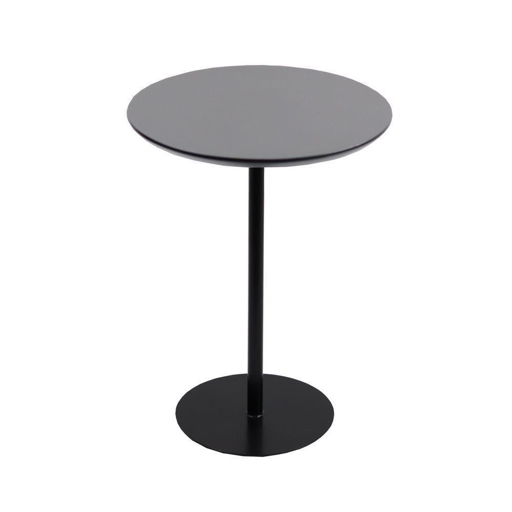 Mesa Lateral Tampo 30cm (41 Cm Altura) Preto Acetinado